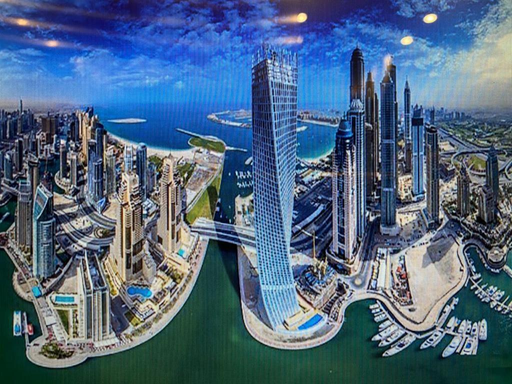 Cayan Tower Luxury Apartment With Sea View 두바이 외부 사진